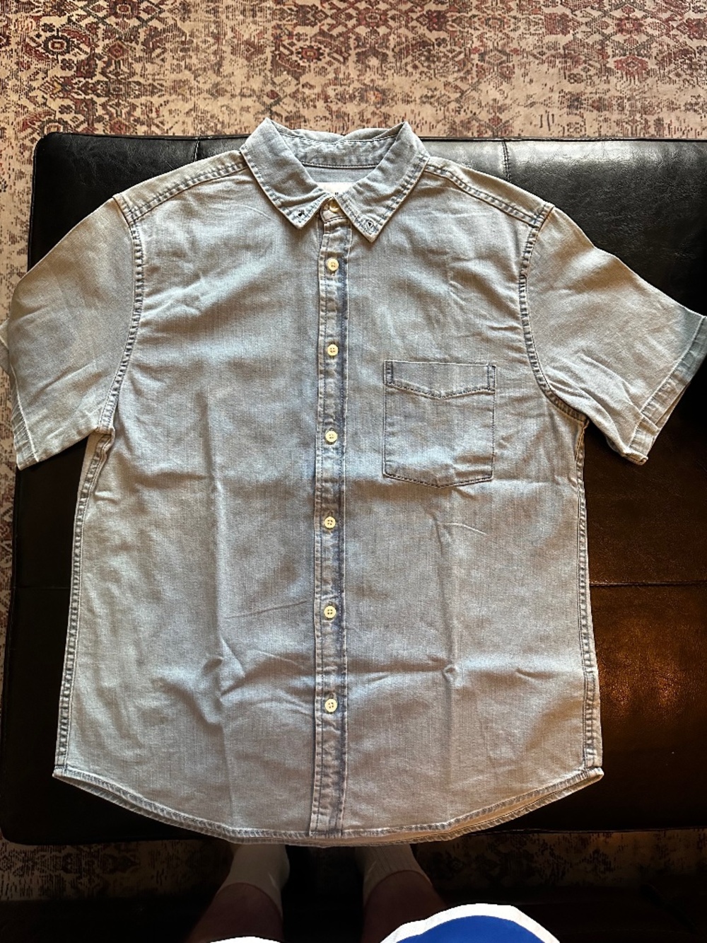 Goodfellow Denim Shortsleeve Button-down